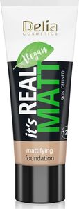 Delia Delia Cosmetics It's Real Matt Podkład matujący odżywczo-nawilżający nr 103 Warm Beige 30ml 1