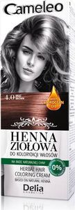 Delia Delia Cosmetics Cameleo Henna Ziołowa nr 4.0 brąz 75g 3