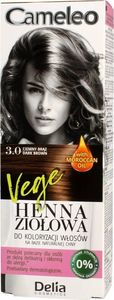 Delia Delia Cosmetics Cameleo Henna Ziołowa nr 3.0 ciemny brąz 75g 1