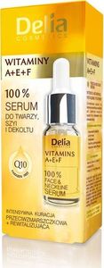 Delia Delia Cosmetics Professional Face Care Serum do twarzy,szyi i dekoltu Witaminy A,E i F 100% 10ml 2