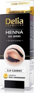 Delia Delia Cosmetics Henna do brwi kremowa nr 1.0 Czarna 1op. 1