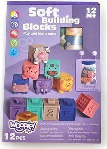 Woopie WOOPIE Klocki Sensoryczne Układanka do Ściskania Dźwięk Nauka Liczenia 12 el. 13