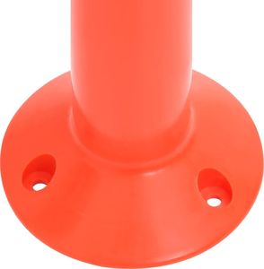 vidaXL Słupki drogowe, 10 szt., z łańcuchem, 75 cm, PE 6