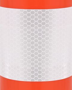 vidaXL Słupki drogowe, 10 szt., z łańcuchem, 75 cm, PE 7