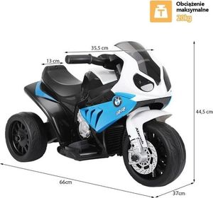 Costway Motocykl elektryczny 3-kołowy dla dzieci 3