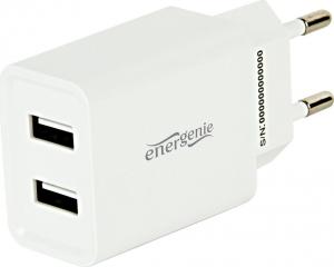 Ładowarka Energenie 2x USB-A 2.1 A (EG-U2C2A-03-W) 1