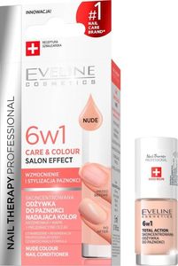 Eveline Eveline Nail Therapy Odżywka do paznokci nadająca kolor 6w1 NUDE 5ml 1