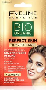 Eveline Eveline Bio Organic Perfect Skin Rozświetlający Enzymatyczny Peeling z bio kwasami AHA i ananasem 8ml 8ml 1