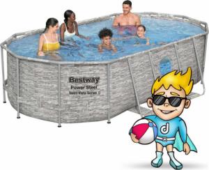 Bestway Basen stelażowy Power Steel 427x250cm 12w1 (56714) 6