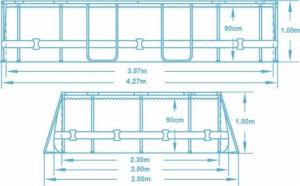 Bestway Basen stelażowy Power Steel 427x250cm 12w1 (56714) 9