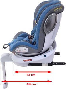 Fotelik samochodowy Summer Baby Fotelik obrotowy 360° Tokyo 0 - 36 kg Niebieski 17