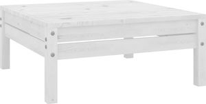 vidaXL 5-cz. zestaw mebli wypoczynkowych do ogrodu, biały, sosnowy 7