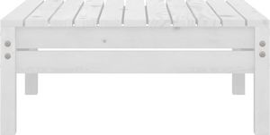 vidaXL 5-cz. zestaw mebli wypoczynkowych do ogrodu, biały, sosnowy 8