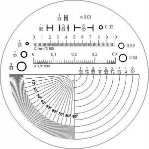 Carton Lupa x10 z podziałką skala 0,1mm i regul. ostrości 2