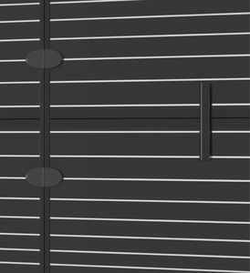 vidaXL Składana kabina prysznicowa, ESG, 80x140 cm, czarna 6