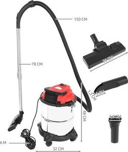 Odkurzacz przemysłowy Malatec 20L 2000W 8