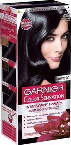 Garnier Garnier Color Sensation Krem koloryzujący 1.0 Onyx Black- Głęboka onyksowa czerń 1