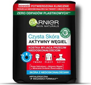 Garnier Skin Naturals Czysta Skóra Aktywny Węgiel Kostka myjąca przeciw niedoskonałościom 100g 1