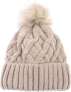 Pepco Czapka damska z pomponem Jasnobeżowy 3