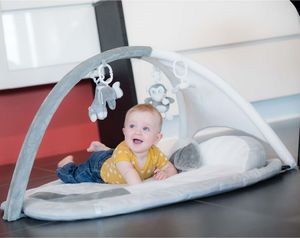 Bo Jungle Bo Jungle Mata edukacyjna dla bliźniąt Apple, szara 3