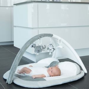 Bo Jungle Bo Jungle Mata edukacyjna dla bliźniąt Apple, szara 4