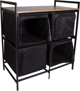 Bo-Camp Składana, kuchenna szafka turystyczna Lawton, czarna 2