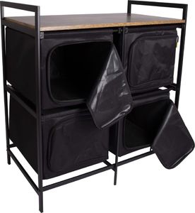 Bo-Camp Składana, kuchenna szafka turystyczna Lawton, czarna 3