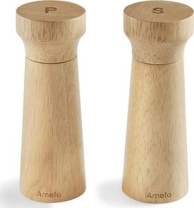 Młynek do przypraw Amefa Amefa Młynki do soli lub pieprzu, 2 szt., 15 cm, drewniane 1