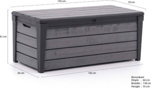 Skrzynia ogrodowa Keter Brushwood 455 l Antracyt 8