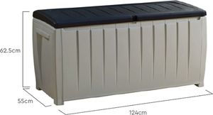 Skrzynia ogrodowa Keter Novel 340 l Szary 8