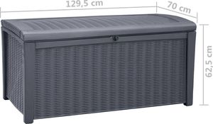 Skrzynia ogrodowa Keter Borneo 416 l Antracyt 9