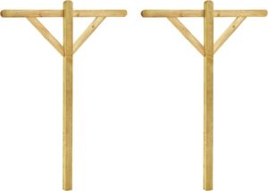 Suszarka na pranie vidaXL Suszarka ogrodowa Słupki 2 szt. 4
