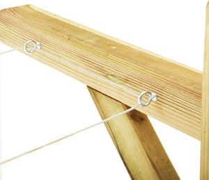 Suszarka na pranie vidaXL Suszarka ogrodowa Słupki 2 szt. 8