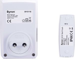 Byron Byron Dzwonek bezprzewodowy i gong z wtyczką, BY511E, 125 m, 10.007.87 8