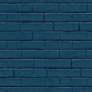 Good Vibes Good Vibes Tapeta Brick Wall, niebieska 1