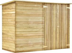 vidaXL Ogrodowa szopa na rowery, 232x110x170 cm, impregnowana sosna 2