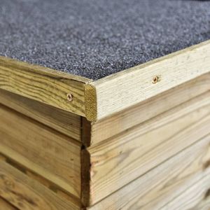 vidaXL Ogrodowa szopa na rowery, 232x110x170 cm, impregnowana sosna 5