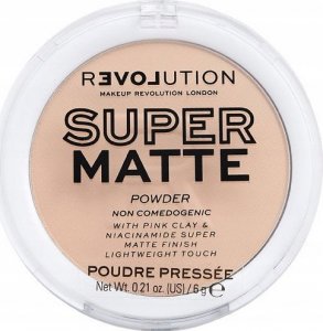 Makeup Revolution Makeup Revolution Super Matte Pressed Powder Puder matujący - Vanilla 6g 1