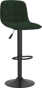 vidaXL Hokery, 2 szt., ciemnozielone, obite aksamitem 3