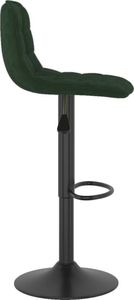 vidaXL Hokery, 2 szt., ciemnozielone, obite aksamitem 5