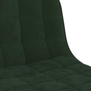 vidaXL Hokery, 2 szt., ciemnozielone, obite aksamitem 8