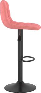 vidaXL Hokery, 2 szt., różowe, tapicerowane aksamitem 5