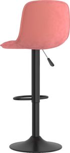 vidaXL Hokery, 2 szt., różowe, tapicerowane aksamitem 6