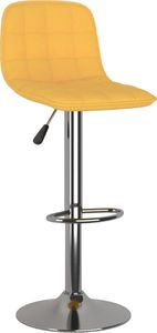 vidaXL Hokery, 2 szt., żółte, tapicerowane tkaniną 3