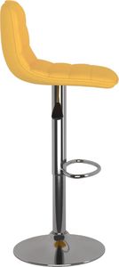 vidaXL Hokery, 2 szt., żółte, tapicerowane tkaniną 5