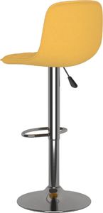 vidaXL Hokery, 2 szt., żółte, tapicerowane tkaniną 6