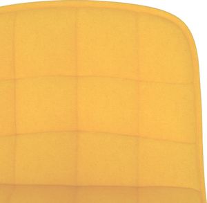 vidaXL Hokery, 2 szt., żółte, tapicerowane tkaniną 8