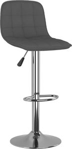 vidaXL Hokery, 2 szt., ciemnoszare, obite tkaniną 4