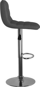 vidaXL Hokery, 2 szt., ciemnoszare, obite tkaniną 5