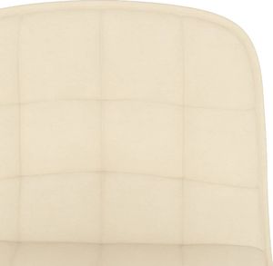 vidaXL Hokery, 2 szt., kremowe, tapicerowane tkaniną 8